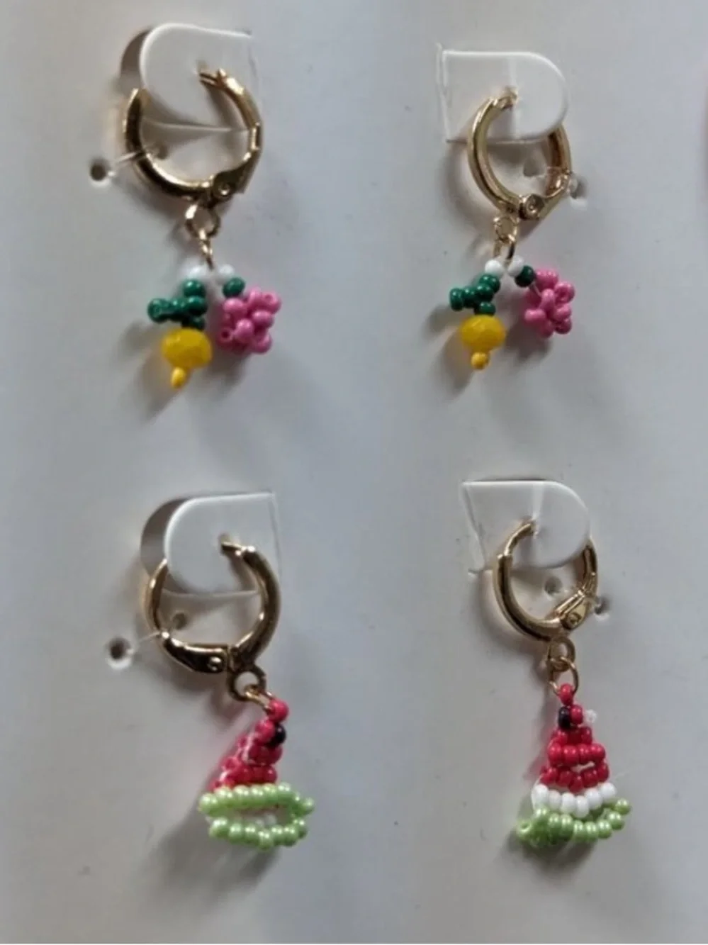 NWT. Zara Kids Multicoloured Pack of Two Pairs of Hoop Earrings.